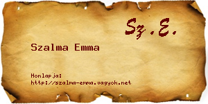 Szalma Emma névjegykártya